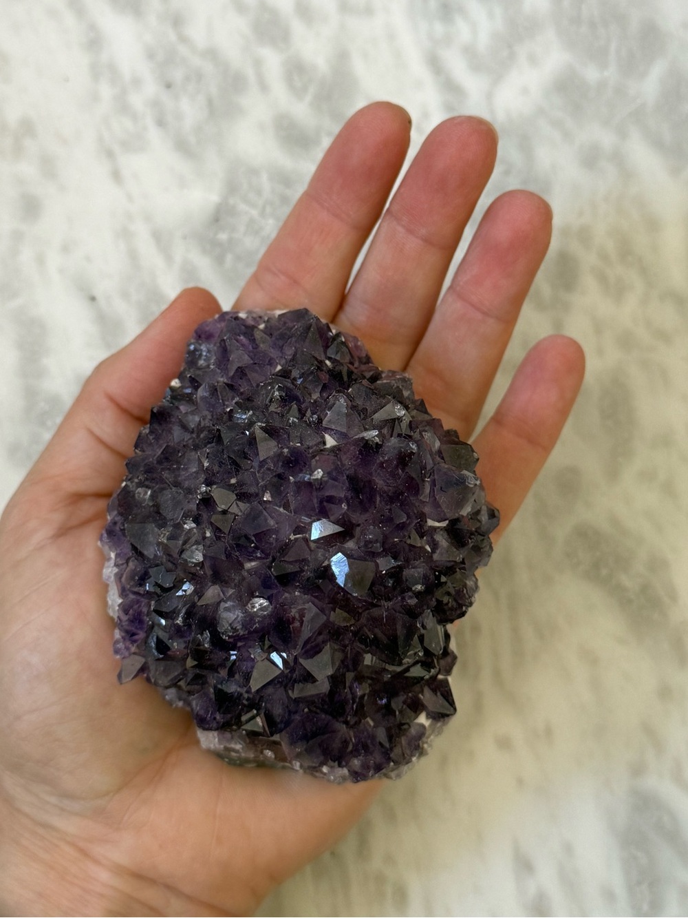 Sparkling amethyst pine specimen